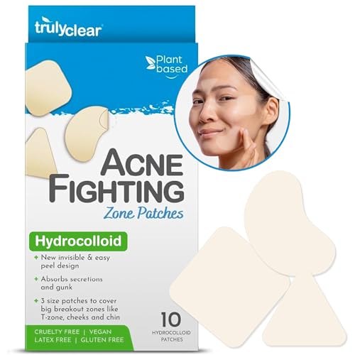 Truly Clear Acne Pimple Patches Assortment - 10 Count, Hydrocolloid Face & Body