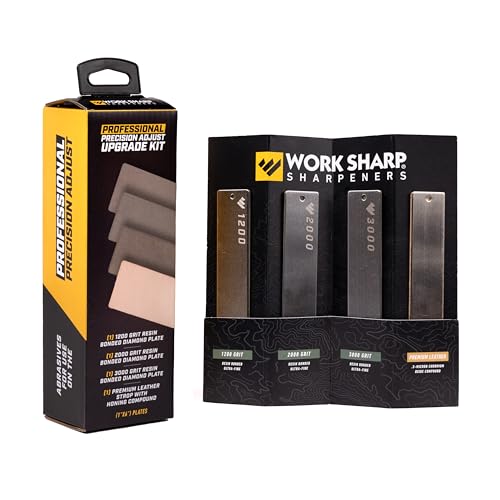 Work Sharp Precision Adjust Upgrade Kit with Replacement Diamond & Leather Plates