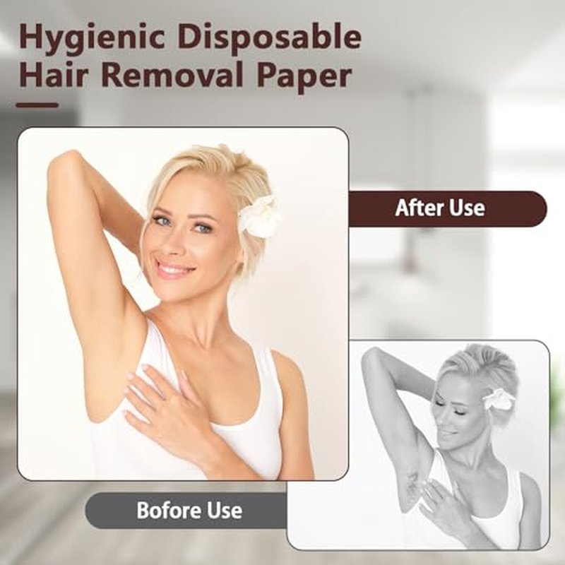 250 Pcs Large Non Woven Wax Strips for Hair Removal, 7.8''x 2.75'' Waxing Strips, Body and Facial Waxing Paper without Wax, Soft and Skin-friendly, for Face, Arms, Armpit, Chest, Back, Bikini, Leg