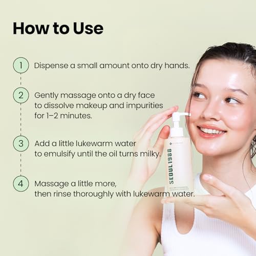 K-SECRET Seoul1988 Cica Cleansing Oil - Gentle Makeup Remover, 6.76 fl oz