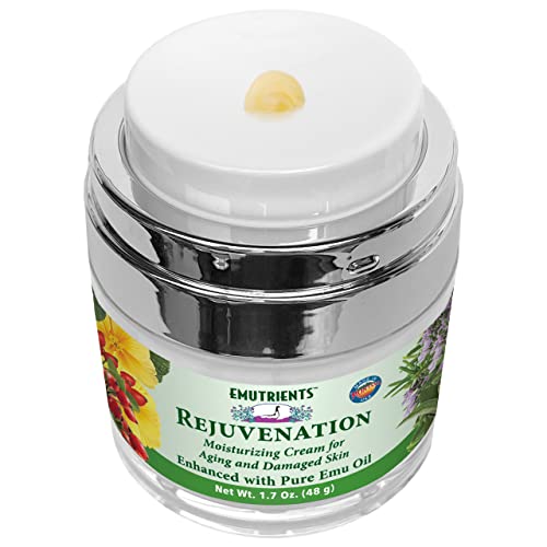 Emu Oil Rejuvenation Skin Cream - Natural Anti-Aging Moisturizer 1.7 oz