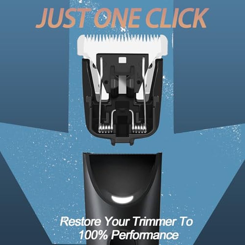 2 Pack Replacement Blade Head for Manscapes Lawns Mowers Series 2.0 3.0 4.0, Hygienic Snap-In Groin Hair Trimmer Blades with Skin Protect Tech