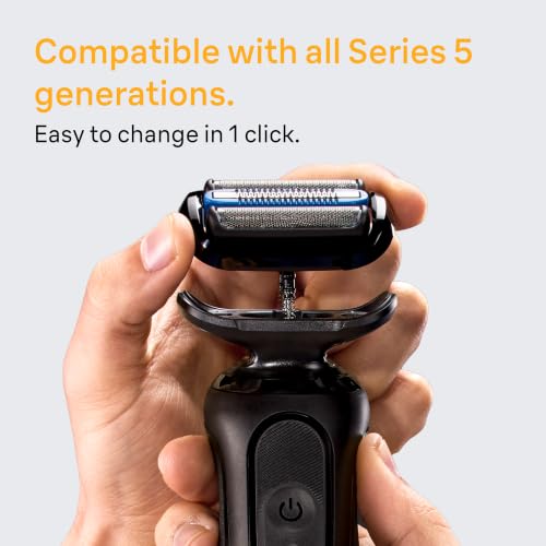 Braun Series 5 Electric Shaver Replacement Head Black - Compatible with Series 54B
