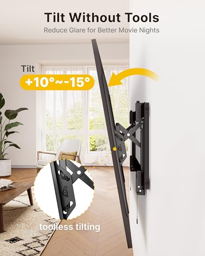 Heavy Duty Tilting TV Wall Mount for 55-105 Inch Large TVs up to 200 lbs - Variation 55"-105" TV