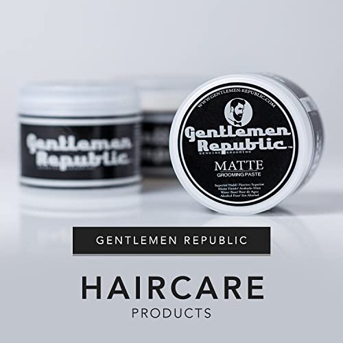 Gentlemen Republic Matte Hair Paste for Men - Water-Based, Strong Hold (4oz)