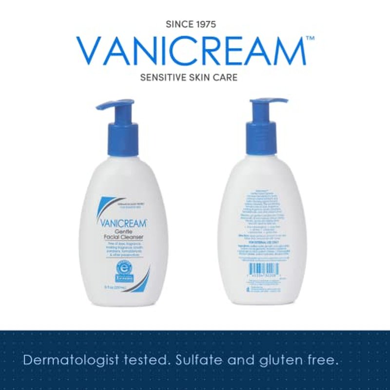 AmLactin Daily Nourish 12% - 14.1 oz Body Lotion and Vanicream Gentle Facial Cleanser - 8 fl oz
