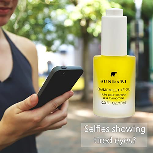 Chamomile Eye Oil for Skin Brightening & Wrinkle Reduction | Light, Absorbs Rapidly