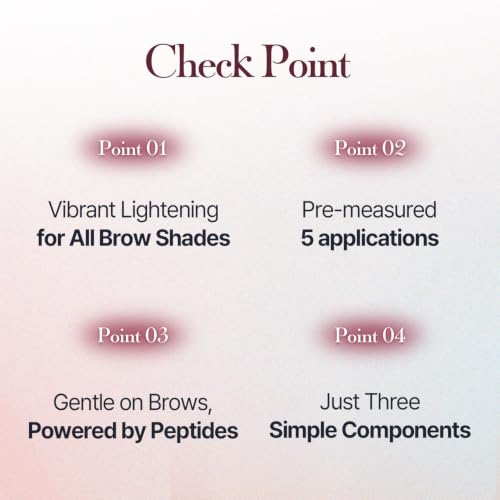 Easy Brow Tinting Kit with Dusty Rosy Brown - At-Home Eyebrow Color Set, 5 Applications