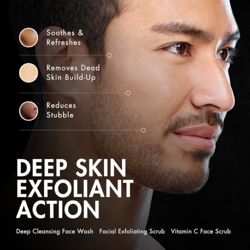 Anthony Men's Face Scrub with Vitamin C - Exfoliating Facial Cleanser 8 Fl Oz