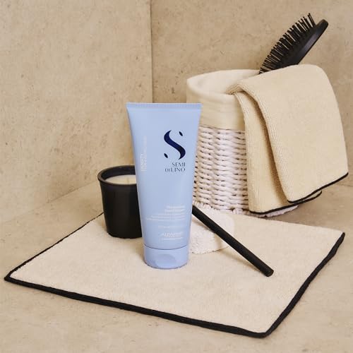 ALFAPARF MILANO Semi di Lino Density Thickening Conditioner 6.76 Fl Oz - Nourishing Color-Safe Volumizer