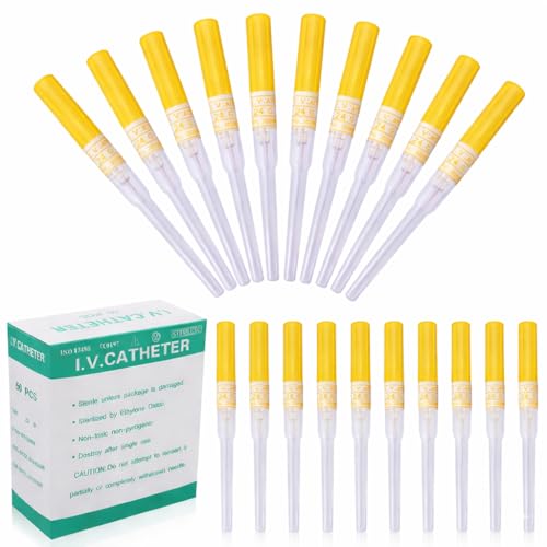 SUMPIGGER 50Pcs 24G Piercing Needles for Ear Nose Body Tattoo Kit