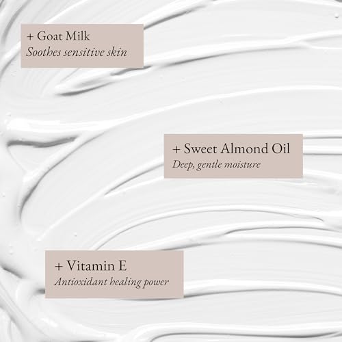 Goat Milk Lotion for Dry, Sensitive Skin ? French Lavender Natural Body Moisturizer for Face, Hands & Body ? Hydrating Non-Greasy Cream ? Handmade in USA with Clean Ingredients 16oz