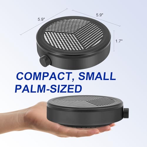 Small Nail Dust Collector Adjustable Speed Nail Vacuum Dust Collector for Nail Tech Acrylic Nail Dip Powder Removal Manicure Dust Extractor Nails Duster Fan, Black