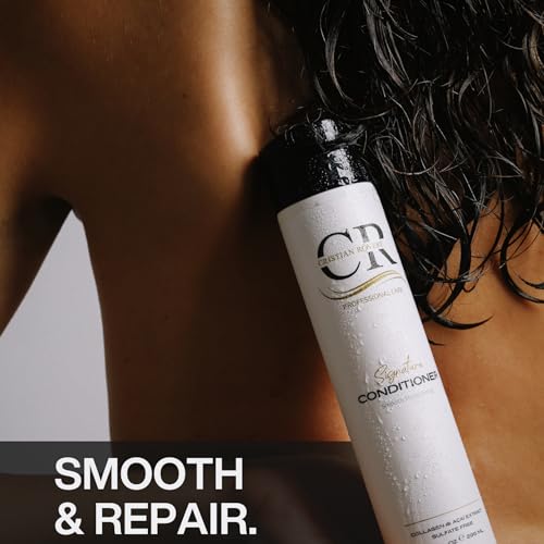 Cristian Rovere Signature Collagen & Argan Oil Hair Conditioner - Sulfate & Paraben Free, All Hair Types, 10 Fl Oz