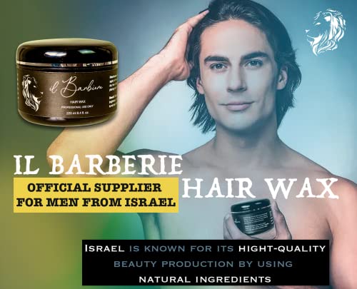 Professional Hair and Beard Styling Wax for Men - Strong Hold & Shine - 220ml