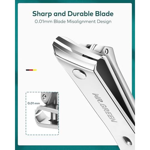 MR.GREEN Manicure Kit 10 in 1, German Stainless Nail Clippers Set, Professional Personal Nail Care Kit Manicure Pedicure Set, Portable Travel Nail Kit with Exquisite Leather Case for Men & Women