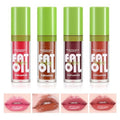 Boobeen 4PCS Lip Gloss Set, Moisturizing Hydrating Lip Oil Tinted Set, Lightweight Non-Sticky Lip Gloss Creates Glossy Lips, High Shine Lip Plumping Lipstick for Women and Girls