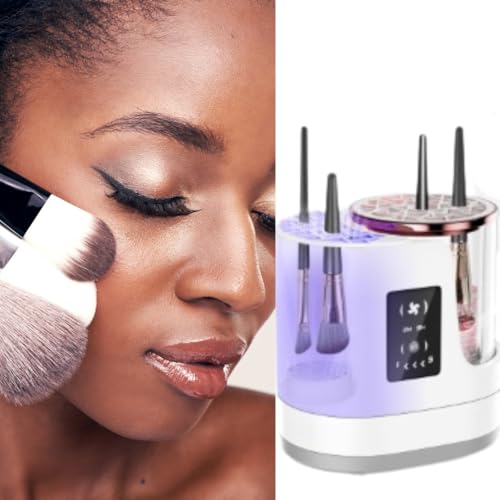 Makeup Brush Cleaner 3-in-1 Electric Makeup Brush Cleaner and Dryer Washing and Quick Drying, Fits All Sizes of Makeup Brushes and Sponges, Portable Beauty Care Tool Gift makeup tool