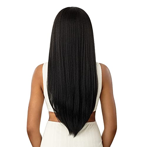 Outre Half Wig Cap Neesha H303 Flat Lay Quick Weave 2 Pack Natural Texture