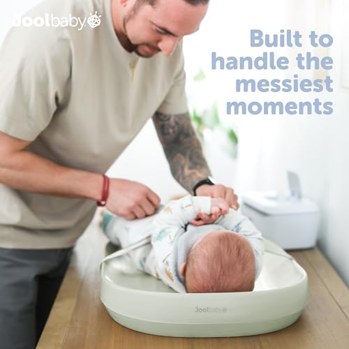 Jool Baby Waterproof Baby Changing Pad - Sage, Large & Portable for Nursery