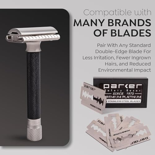 Parker Variant Adjustable Double Edge Safety Razor - Graphite