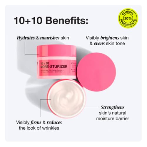 Innbeauty Project 10+10 Daily Moisturizer with 10% Vitamin C + 10% Peptide Complex + Ceramides, 1.7 OZ (50ml)