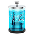 25 Ounce Stainless Glass Disinfectant Jar with Removable Basket for Salon & Spa - Professional Barber Dispenser