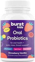 Kids Probiotics Lozenges with Strawberry Vanilla Flavor - Oral & Gut Health Support