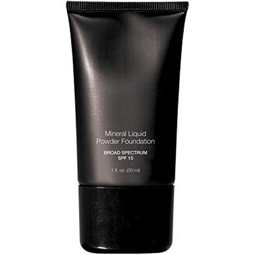 Mineral Liquid Foundation SPF 15 Cameo Beige - Medium to Full Coverage, Hypoallergenic, Oil-Free Skin Makeup