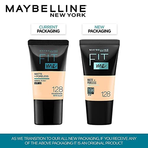 Maybelline Fit Me Matte + Poreless Liquid Foundation 128 Warm Nude 18ml