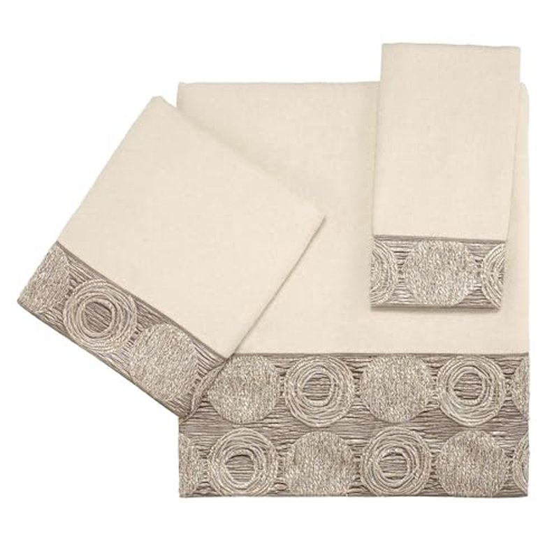 Avanti Linens Galaxy Wash Cloth, Ivory
