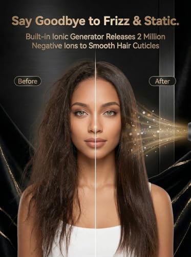 Gold High-Speed Ionic Hair Dryer with Essential Oil Diffuser and Travel Portability