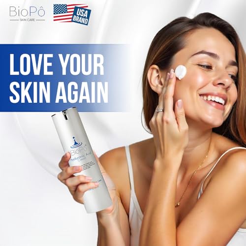 Hyaluronic Acid Face Moisturizer with Hyaluronic Acid ? 50 ml Hydrating Cream for Face, Restores Natural Moisture, Reduces Wrinkles & Firming, ? Made in USA