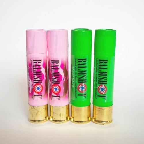 Lip Balm 4-Pack with SPF 15 - Mint & Vanilla Mint, Beeswax, Rugged Brass Tube