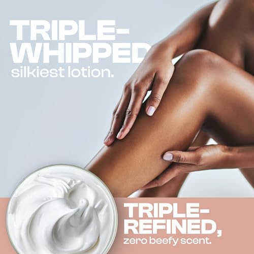 Whipped Organic Grass-Fed Beef Tallow for Skin - 100% Pure, Non-Greasy, Natural Beef Tallow Moisturizer for Face and Body. Honey Beef Tallow Balm ? Soothes Sensitive Skin, Absorbs Quickly