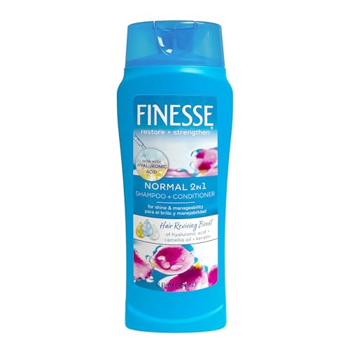 FINESSE Self Adjusting 2 in 1 Texture Enhancing Shampoo and Unisex Conditioner, 13 Ounce (I0025928)