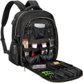 TORIBIO Barber Backpack Bag with USB Port for Men - Black + Gold