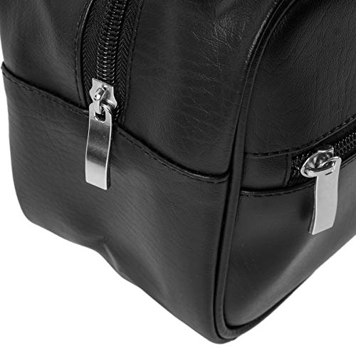 SHANY Cosmetics Portable Toiletry Makeup Bag with Various Compartments - Water-resistant and Scratch-proof Makeup Travel Organizer - BROWN FABRIC