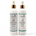 Lavender Goat Milk Body Lotion & Face Wash Set – Moisturizing Skin Care, 8oz Each