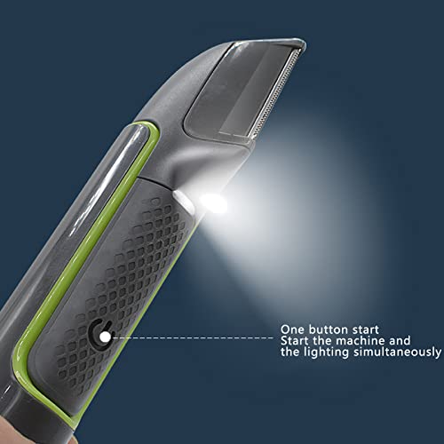 with R Shaped Rounded Corner, Multi Function for Beard Shaving, Body Hair Cutting, Sideburn Trimming, Ergonomic Handle, Retractable, and