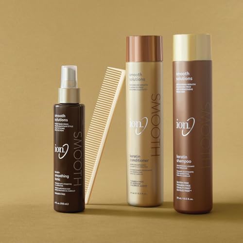 ion Keratin Smoothing Conditioner, Sulfate free, eliminates frizz and strengthens, 10.5 oz