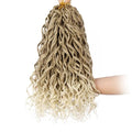 Fallsea 18 Inch Blonde 27/613 Short Curly Crochet Hair - Pack of 6 for Black Women