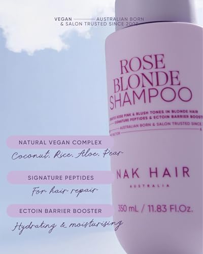 Rose Blonde Color Depositing Shampoo with Peptide - 11.8 fl oz for Blonde Hair