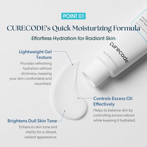 CURECODE Ultra Soothing Radiance Gel Moisturizer for Sensitive & Oily Skin