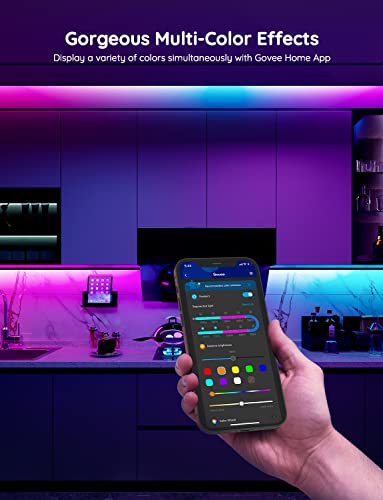 Govee 65.6ft RGBIC LED Strip Lights - Smart WiFi Color Changing Lighting, Alexa & Google Compatible