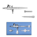 Pinkiou Airbrush Gun Mini Makeup Air Brush Spary Gun 0.4mm Needle and Nozzle For Make up Face Eyebrow Nail Temporary Tattoo (single gun)