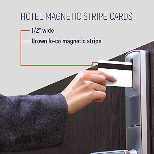 Hotel & Motel Magnetic Stripe Key Cards (500 Pack) - Compatible with Legacy Lock Systems