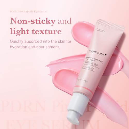 Medicube Eye Serum with Salmon DNA Pink Peptides & 99% Retinol - 1.01 Fl Oz Pack of 2 - PDRN for Fine Lines & Uneven Skin Tone