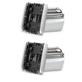 83M Replacement Head Compatible with Braun Series 8 Shaver, 83M Wet&Dry Replacement Shaver Head for Braun S8, Upgrade Foil & Cutter Blade for S8 8577cc 8417s, 2Pack