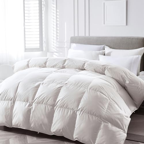 Lightweight Duvet Insert Twin White Summer Down Fiber Comforter - All-Season